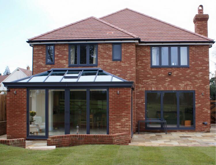 Coloured windows, doors and conservatory